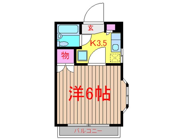 ハイム大木の物件間取画像